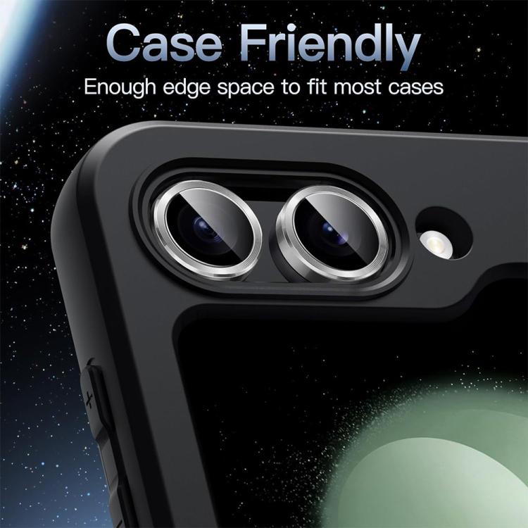 For Galaxy Z Flip8 5G ENKAY Hat-Prince 9H Rear Camera Lens Aluminium Alloy Tempered Glass Film