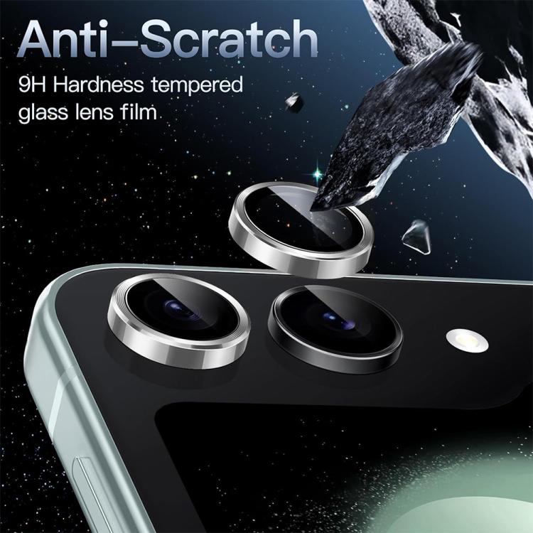 For Galaxy Z Flip8 5G ENKAY Hat-Prince 9H Rear Camera Lens Aluminium Alloy Tempered Glass Film