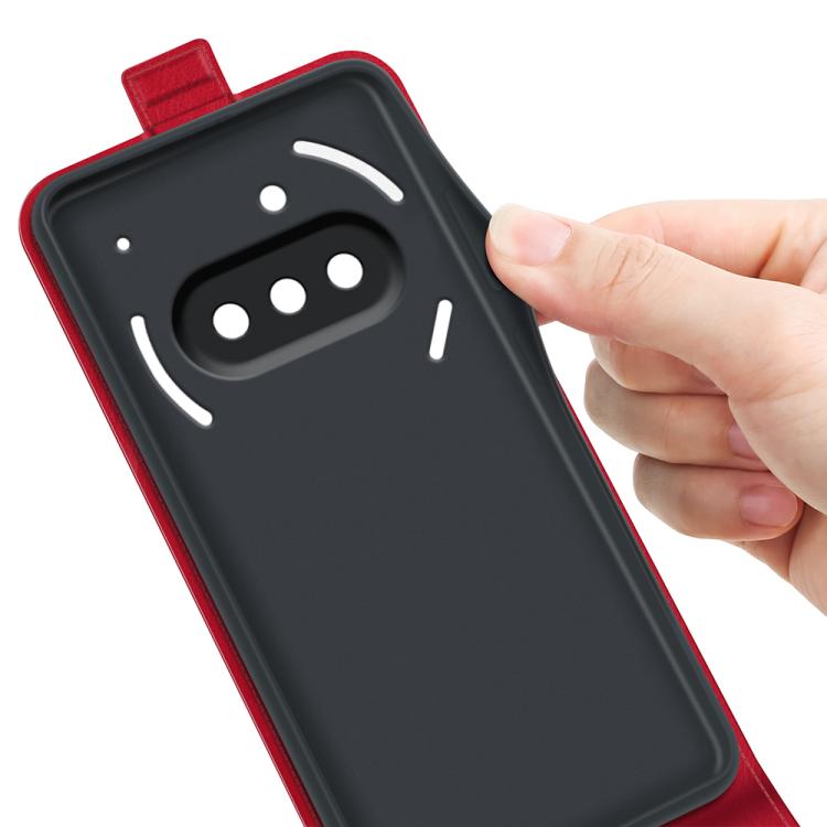 For Nothing Phone 3a R64 Texture Single Vertical Flip Leather Phone Case