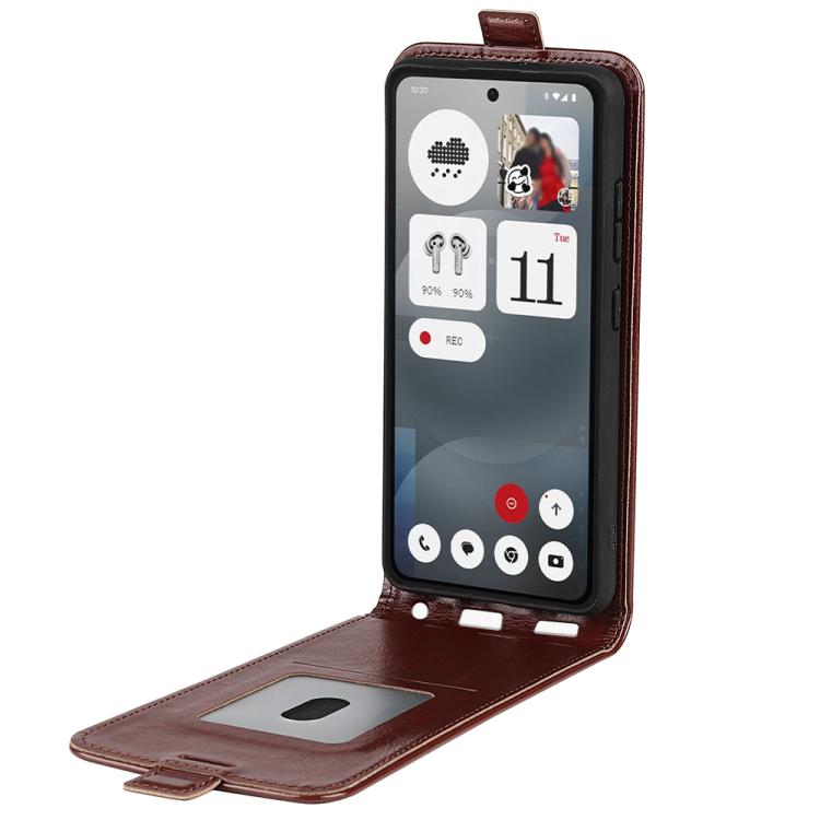 For Nothing Phone 3a R64 Texture Single Vertical Flip Leather Phone Case