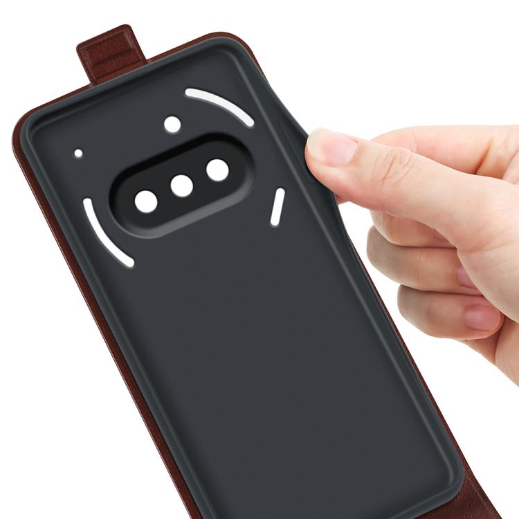 For Nothing Phone 3a R64 Texture Single Vertical Flip Leather Phone Case