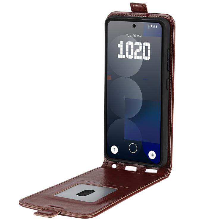 For Nothing Phone 3a Pro R64 Texture Single Vertical Flip Leather Phone Case