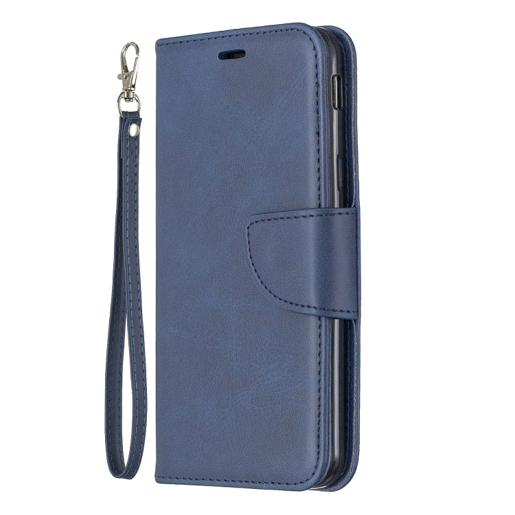 Retro Lambskin Texture Pure Color Horizontal Flip PU Leather Case for Galaxy J6 2018, with Holder & Card Slots & Wallet & Lanyard