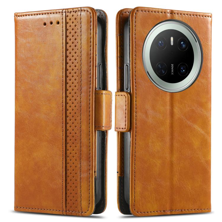 For Huawei Mate 70 CaseNeo Splicing Dual Magnetic Buckle Leather Phone Case