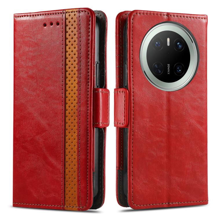 For Huawei Mate 70 CaseNeo Splicing Dual Magnetic Buckle Leather Phone Case