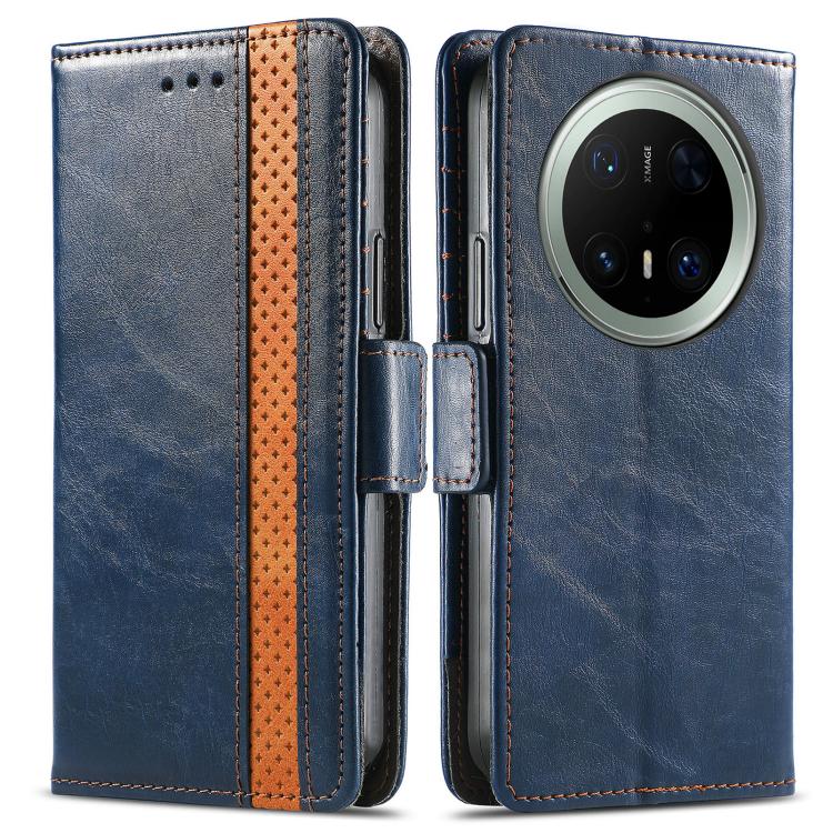For Huawei Mate 70 Pro+ CaseNeo Splicing Dual Magnetic Buckle Leather Phone Case