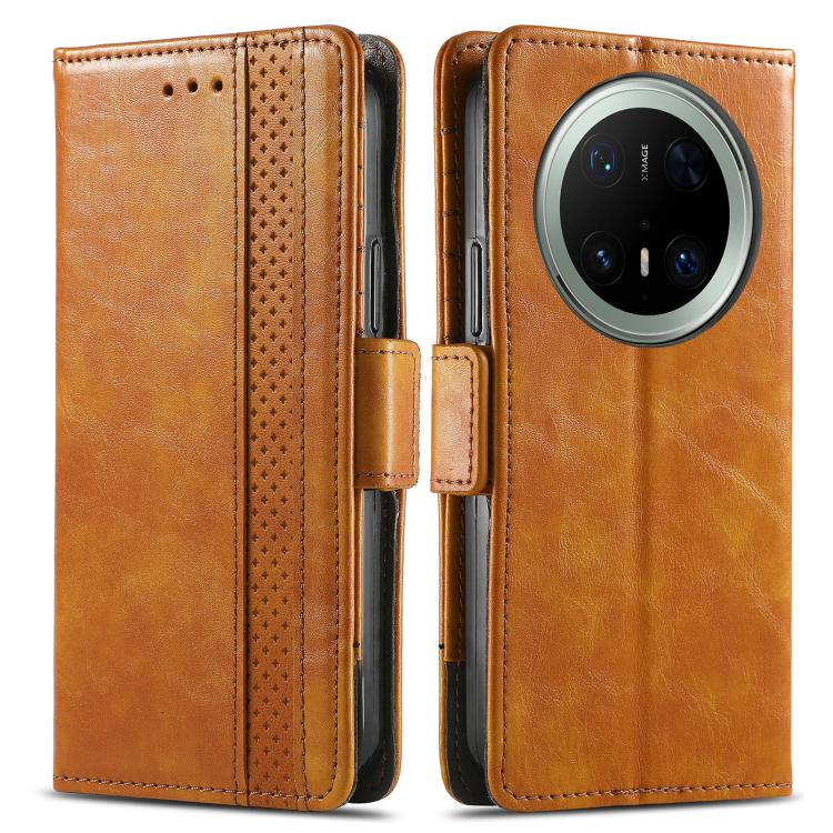 For Huawei Mate 70 Pro+ CaseNeo Splicing Dual Magnetic Buckle Leather Phone Case