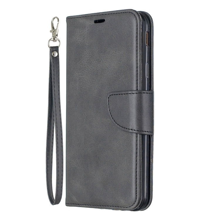 Retro Lambskin Texture Pure Color Horizontal Flip PU Leather Case for Galaxy J4 2018, with Holder & Card Slots & Wallet & Lanyard