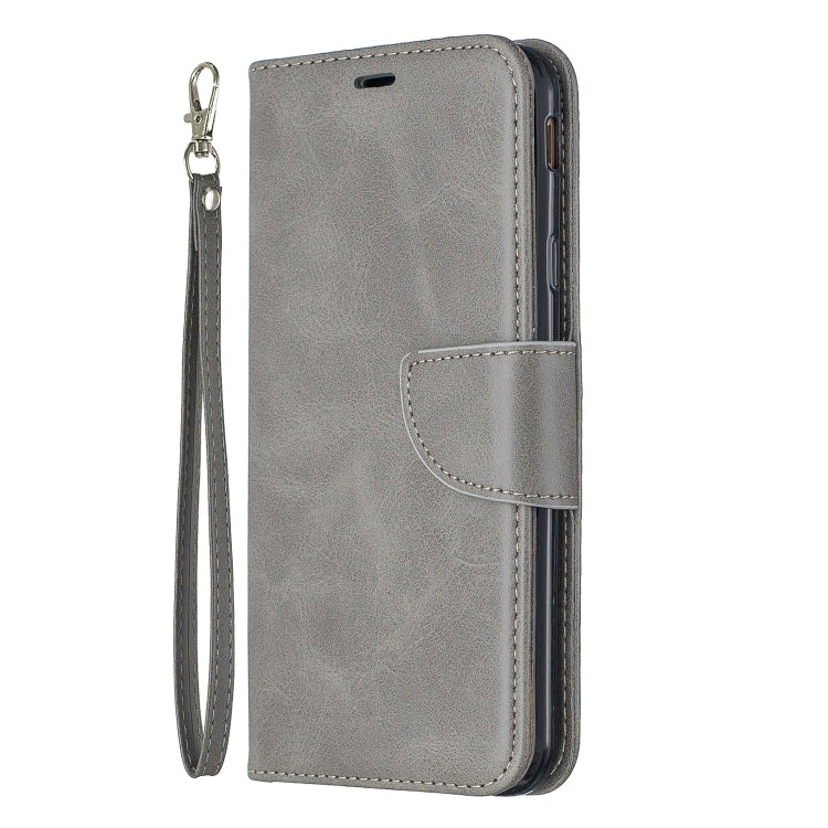 Retro Lambskin Texture Pure Color Horizontal Flip PU Leather Case for Galaxy J4 2018, with Holder & Card Slots & Wallet & Lanyard