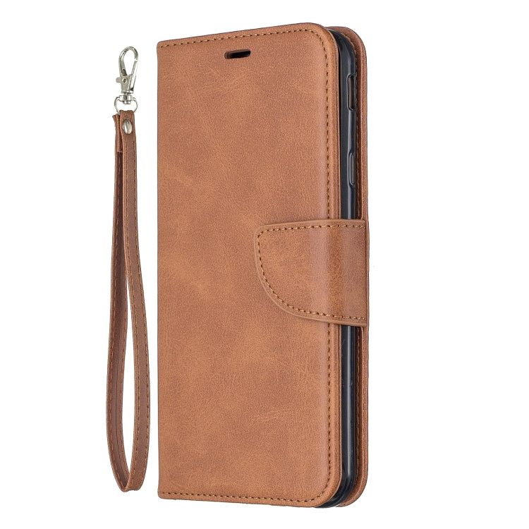 Retro Lambskin Texture Pure Color Horizontal Flip PU Leather Case for Galaxy J4 2018, with Holder & Card Slots & Wallet & Lanyard