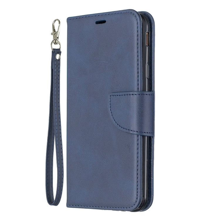 Retro Lambskin Texture Pure Color Horizontal Flip PU Leather Case for Galaxy J4 2018, with Holder & Card Slots & Wallet & Lanyard