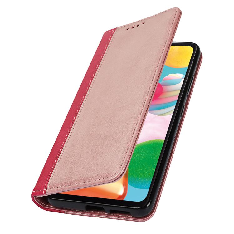 For Sony Xperia 5 V Calf Texture Color Stitching Leather Phone Case