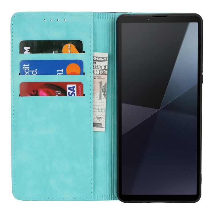 For Sony Xperia Ace III Calf Texture Color Stitching Leather Phone Case