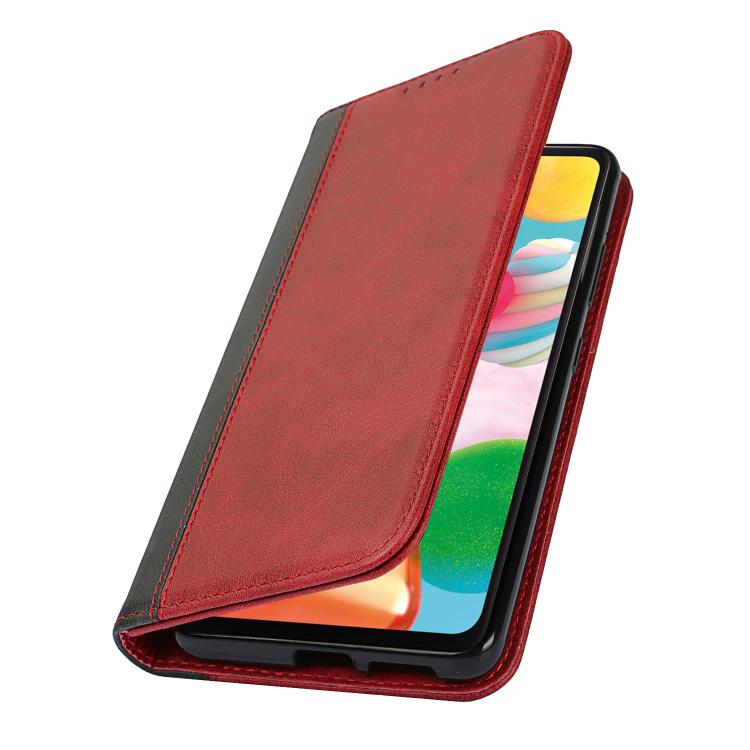 For Sony Xperia 1 III Calf Texture Color Stitching Leather Phone Case