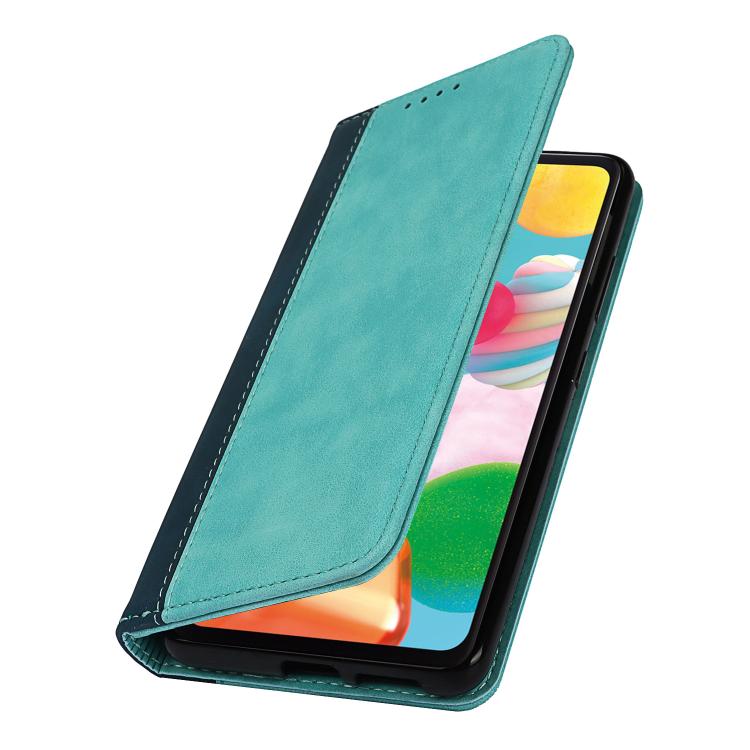 For Sony Xperia 1 III Calf Texture Color Stitching Leather Phone Case