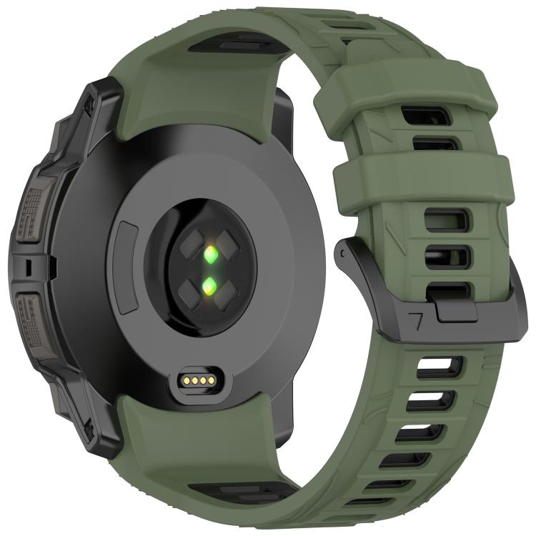Fro Garmin Instinct 3 AMOLED / Solar 45mm Two Color Sports Silicone Watch Band