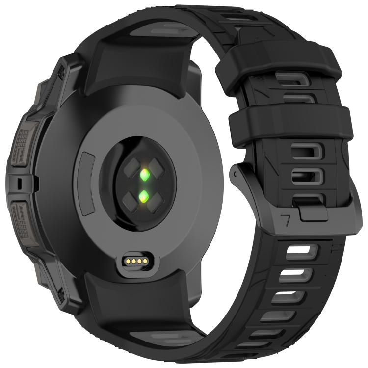 For Garmin Instinct 3 AMOLED / Solar 50mm Two Color Sports Silicone Watch Band