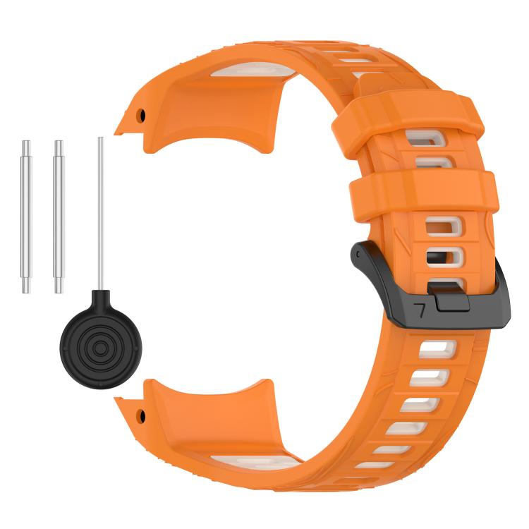 For Garmin Instinct 3 AMOLED / Solar 50mm Two Color Sports Silicone Watch Band