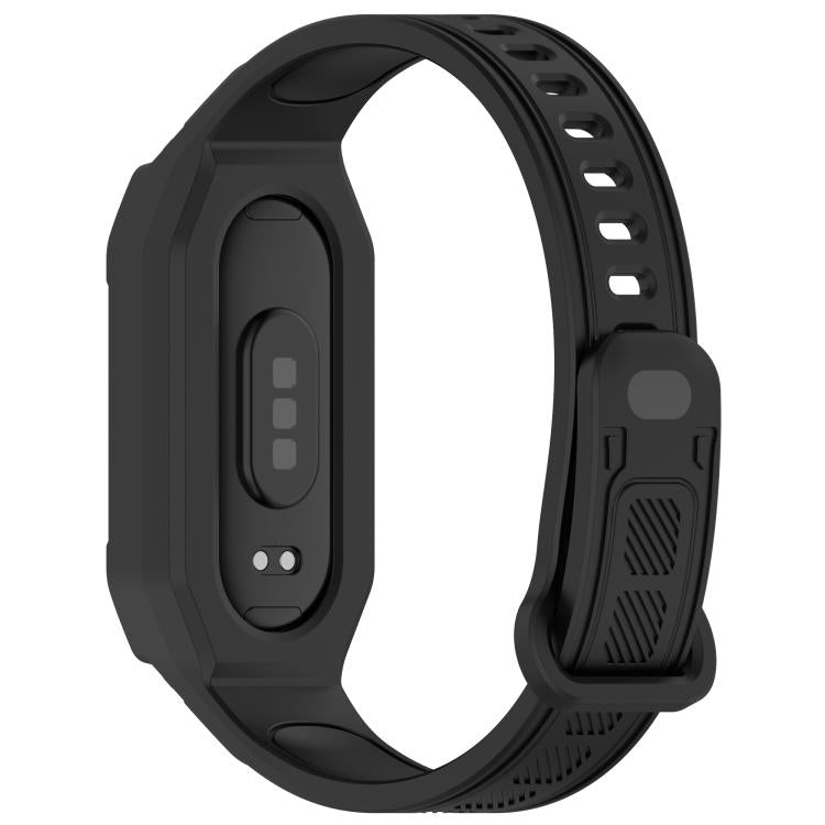 For Xiaomi Smart Band 9 / 8 / 7 / 6 / 5 Twill Integrated TPU Watch Band