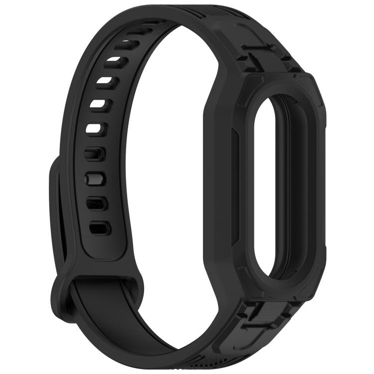 For Xiaomi Smart Band 9 / 8 / 7 / 6 / 5 Twill Integrated TPU Watch Band