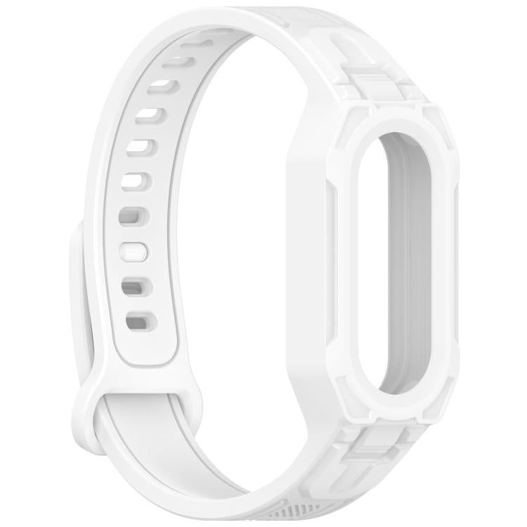 For Xiaomi Smart Band 9 / 8 / 7 / 6 / 5 Twill Integrated TPU Watch Band