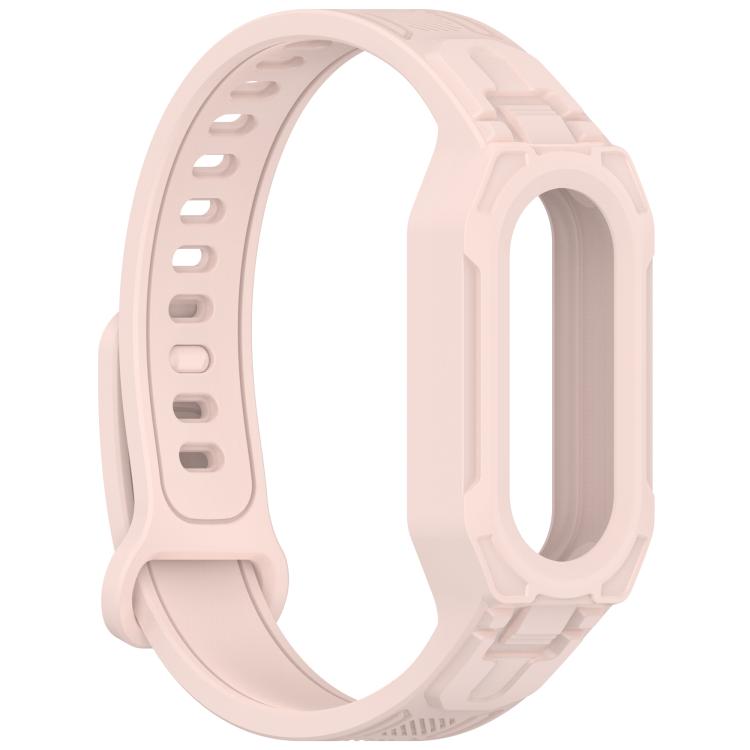 For Xiaomi Smart Band 9 / 8 / 7 / 6 / 5 Twill Integrated TPU Watch Band
