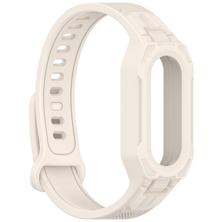 For Xiaomi Smart Band 9 / 8 / 7 / 6 / 5 Twill Integrated TPU Watch Band