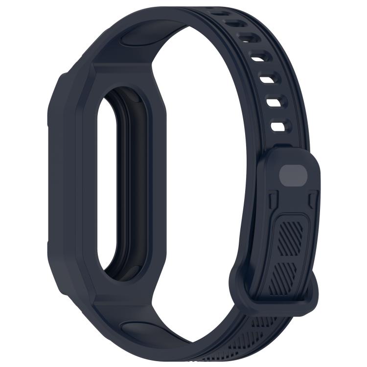 For Xiaomi Smart Band 9 / 8 / 7 / 6 / 5 Twill Integrated TPU Watch Band