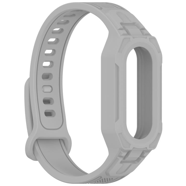 For Xiaomi Smart Band 9 / 8 / 7 / 6 / 5 Twill Integrated TPU Watch Band