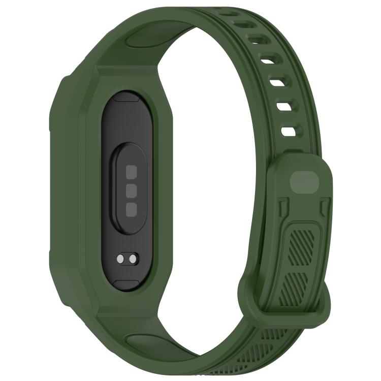 For Xiaomi Smart Band 9 / 8 / 7 / 6 / 5 Twill Integrated TPU Watch Band