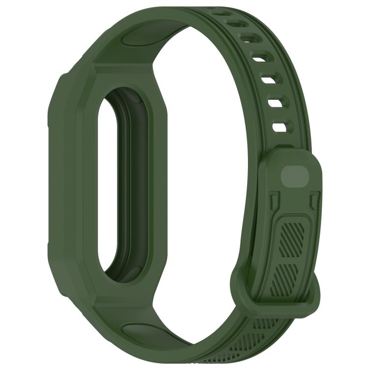 For Xiaomi Smart Band 9 / 8 / 7 / 6 / 5 Twill Integrated TPU Watch Band