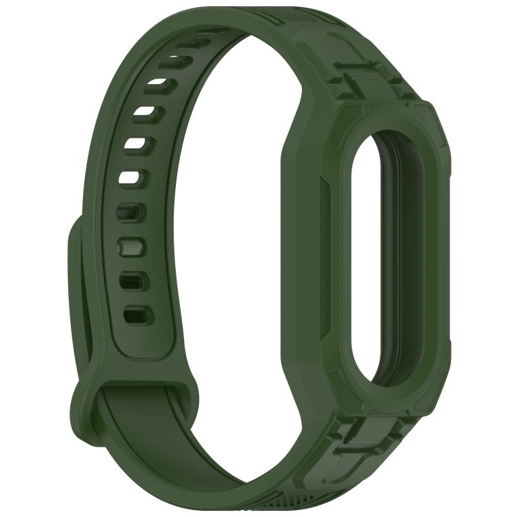 For Xiaomi Smart Band 9 / 8 / 7 / 6 / 5 Twill Integrated TPU Watch Band