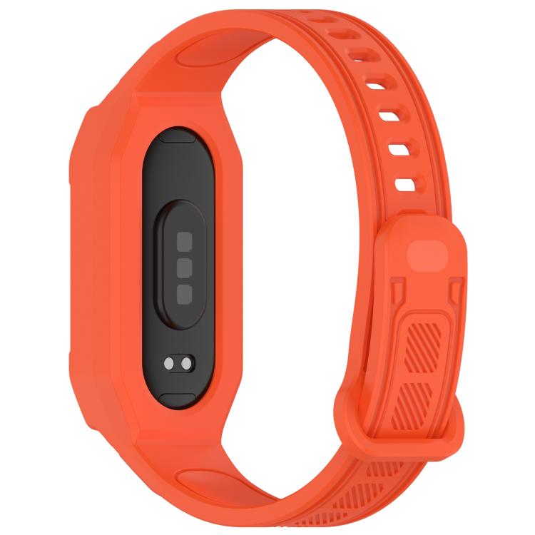 For Xiaomi Smart Band 9 / 8 / 7 / 6 / 5 Twill Integrated TPU Watch Band