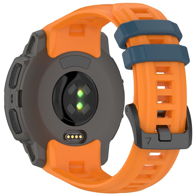 For Garmin Instinct E 45mm Breathable Silicone Watch Band Wristband