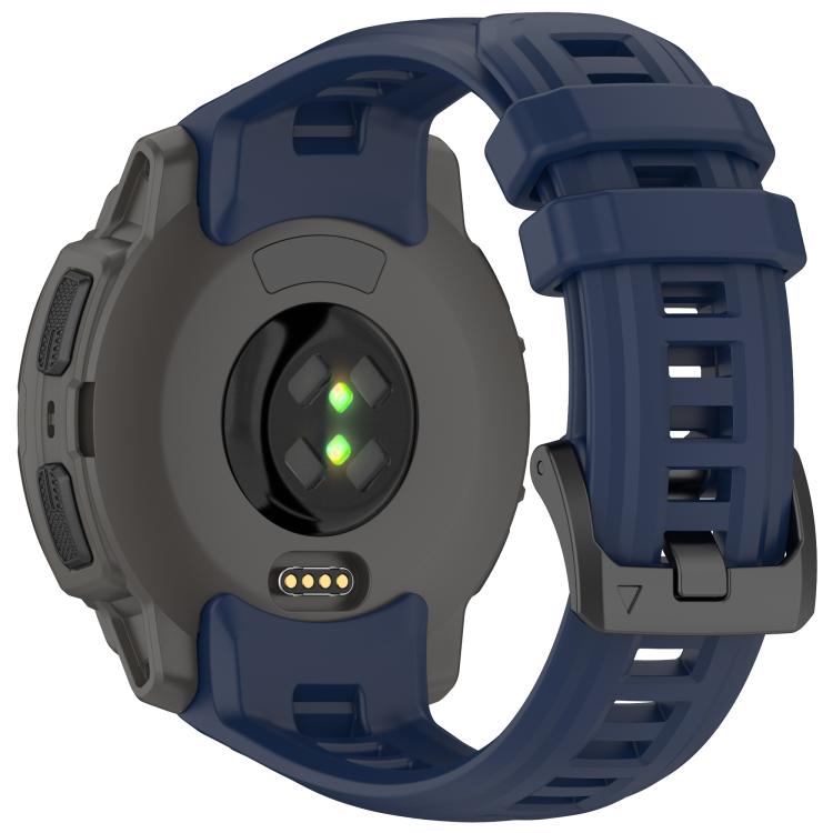 For Garmin Instinct E 45mm Breathable Silicone Watch Band Wristband