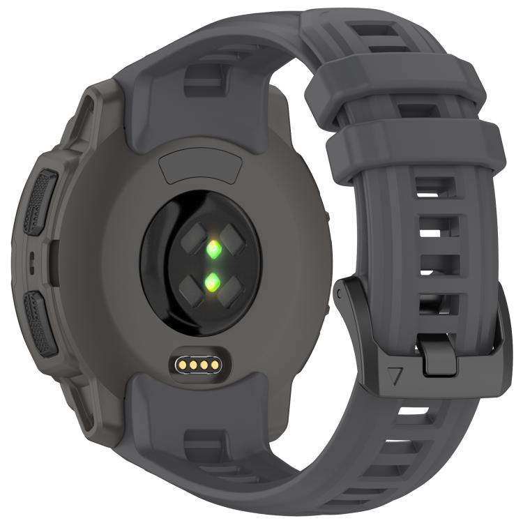 For Garmin Instinct E 45mm Breathable Silicone Watch Band Wristband