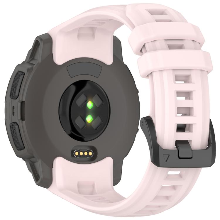 For Garmin Instinct E 45mm Breathable Silicone Watch Band Wristband