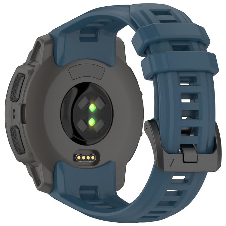 For Garmin Instinct E 45mm Breathable Silicone Watch Band Wristband