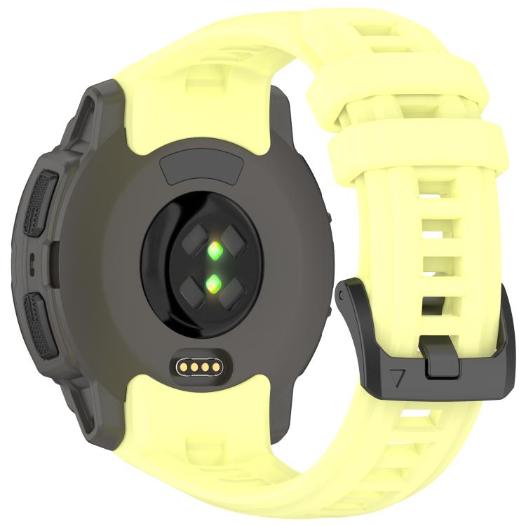 For Garmin Instinct E 45mm Breathable Silicone Watch Band Wristband