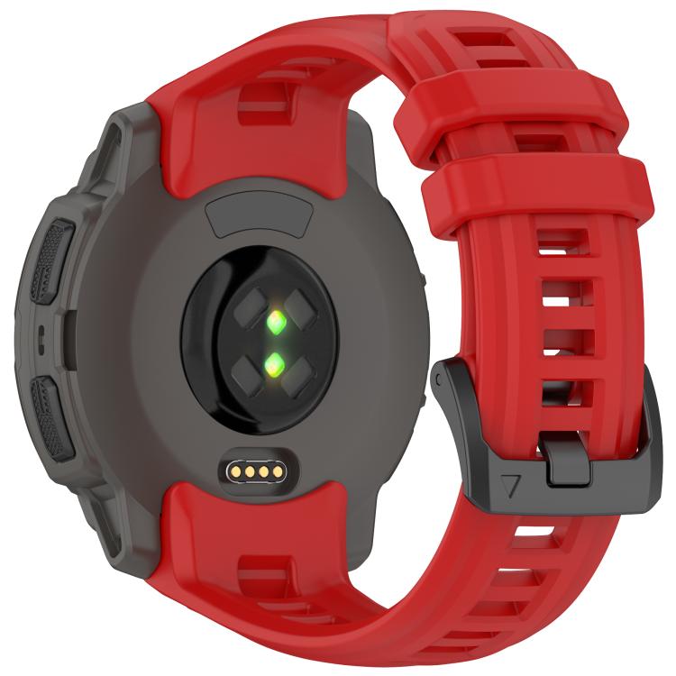 For Garmin Instinct E 45mm Breathable Silicone Watch Band Wristband