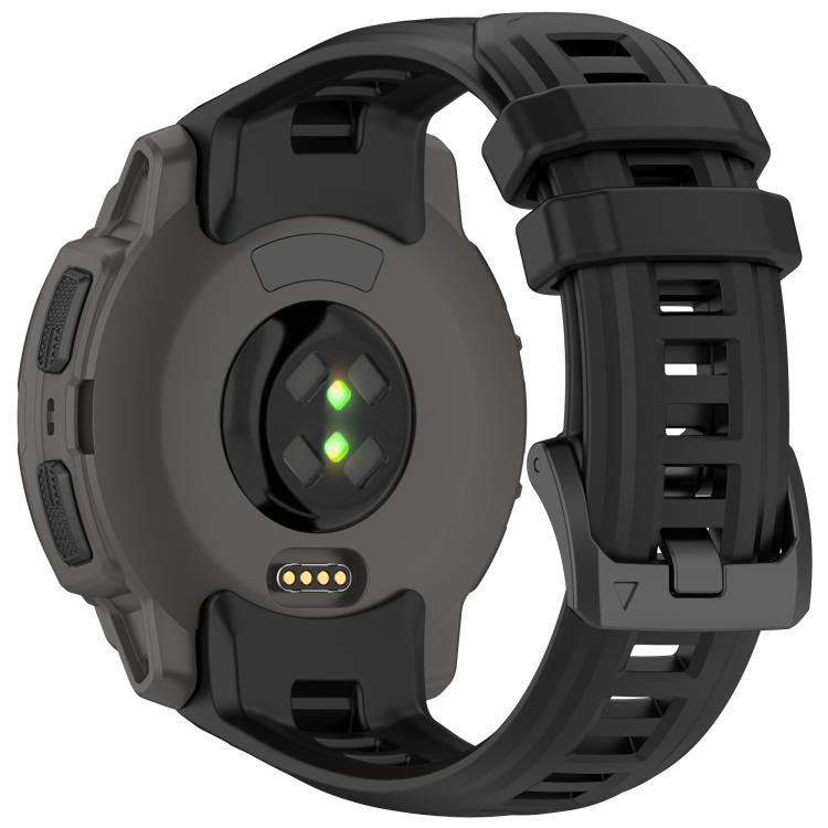 For Garmin Instinct E 45mm Breathable Silicone Watch Band Wristband