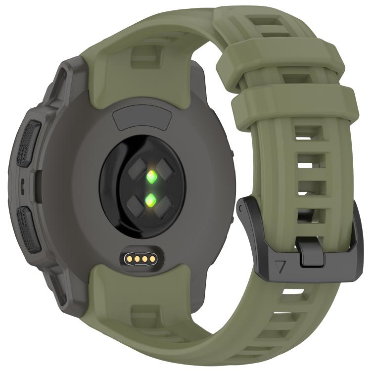For Garmin Instinct E 45mm Breathable Silicone Watch Band Wristband