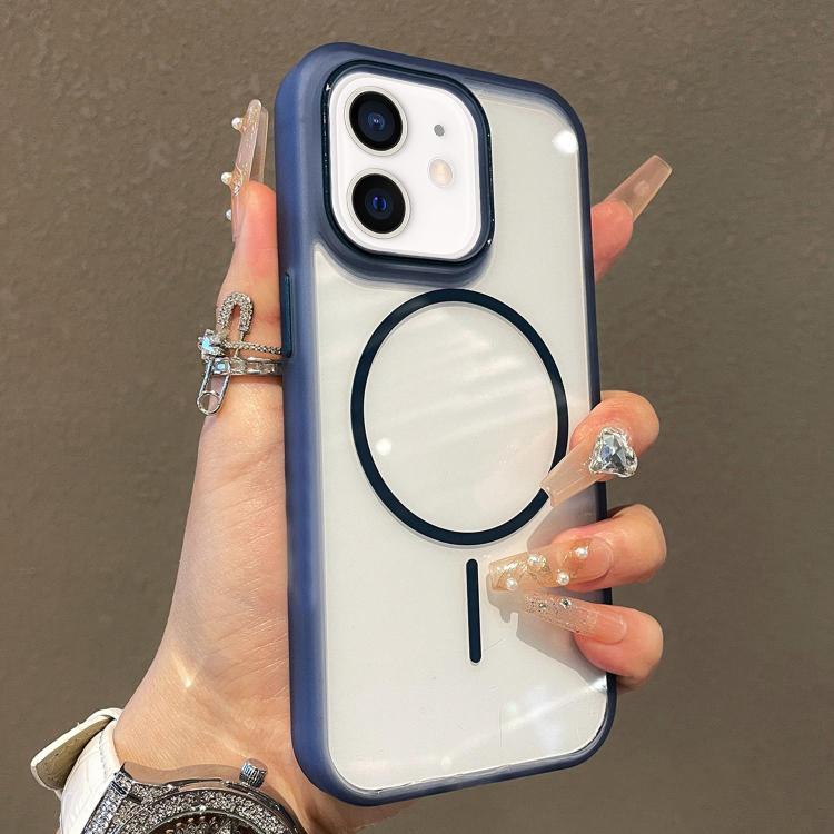 For iPhone 12 Translucent Armor MagSafe N52 Thin Circle Phone Case