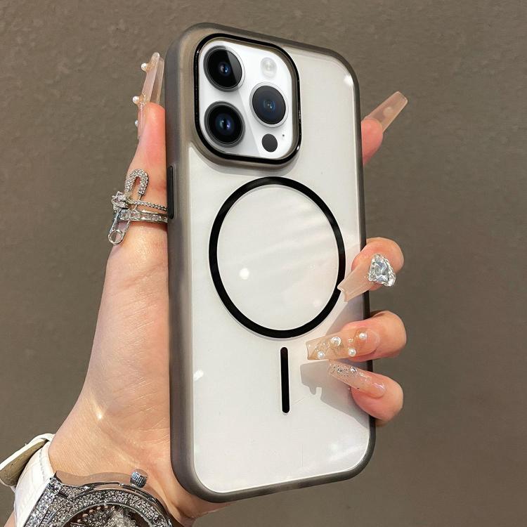 For iPhone 12 Pro Translucent Armor MagSafe N52 Thin Circle Phone Case