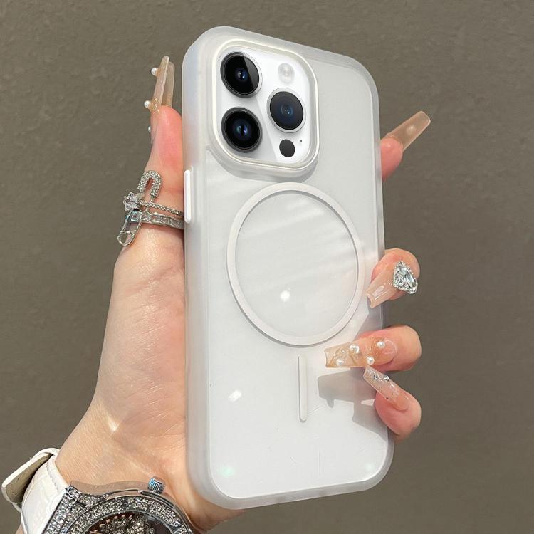 For iPhone 13 Pro Max Translucent Armor MagSafe N52 Thin Circle Phone Case