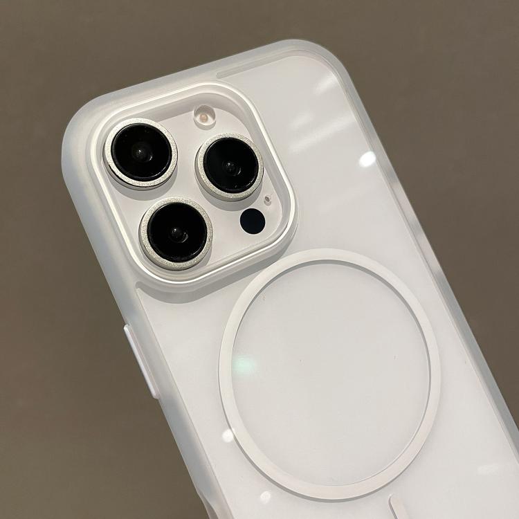 For iPhone 11 Pro Max Translucent Armor MagSafe N52 Thin Circle Phone Case