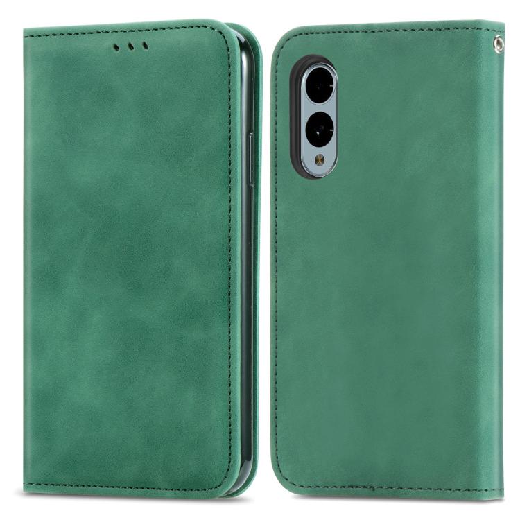 For Fujitsu Arrows We2 Plus / F-51E Retro Skin Feel Magnetic Flip Leather Phone Case
