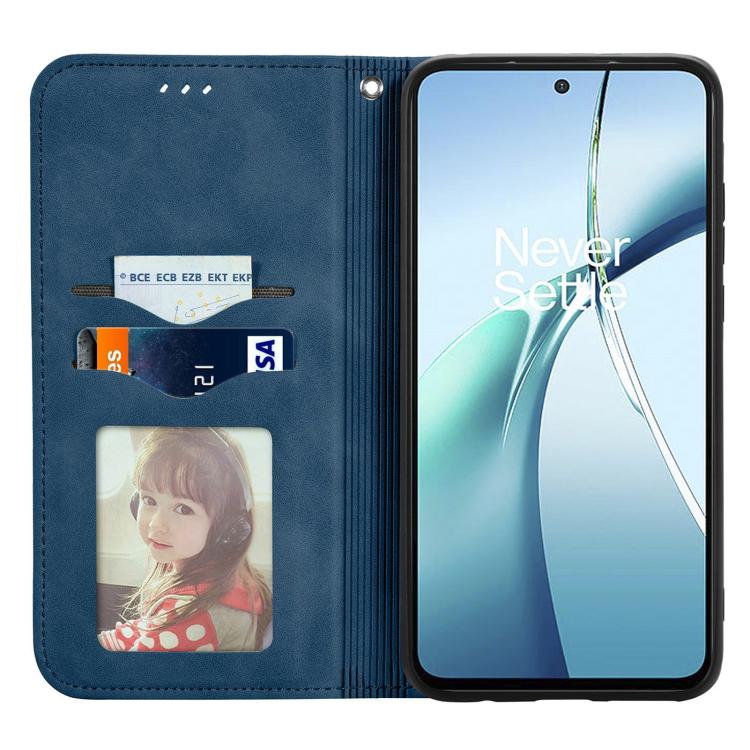 For Fujitsu Arrows We2 Plus / F-51E Retro Skin Feel Magnetic Flip Leather Phone Case