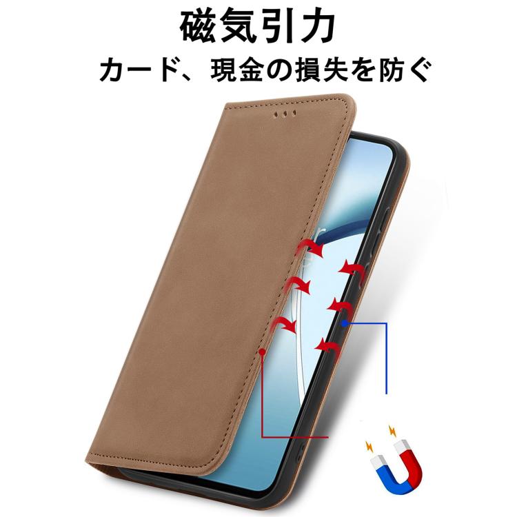 For Fujitsu Arrows We2 Plus / F-51E Retro Skin Feel Magnetic Flip Leather Phone Case