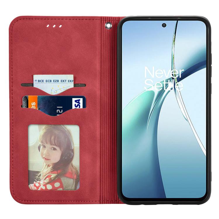 For Fujitsu Arrows We2 Plus / F-51E Retro Skin Feel Magnetic Flip Leather Phone Case